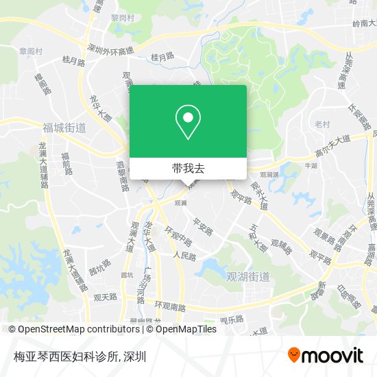 梅亚琴西医妇科诊所地图