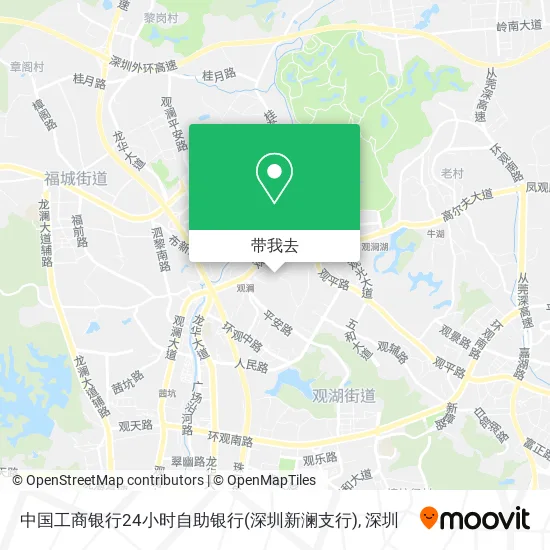 中国工商银行24小时自助银行(深圳新澜支行)地图