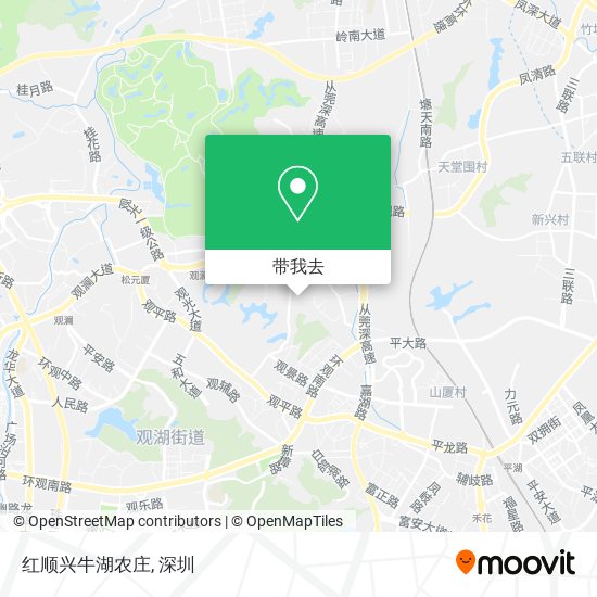 红顺兴牛湖农庄地图