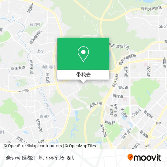 豪迈动感都汇-地下停车场地图