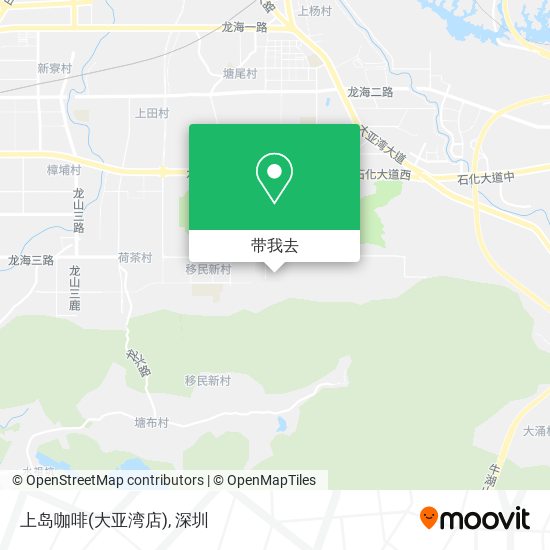 上岛咖啡(大亚湾店)地图