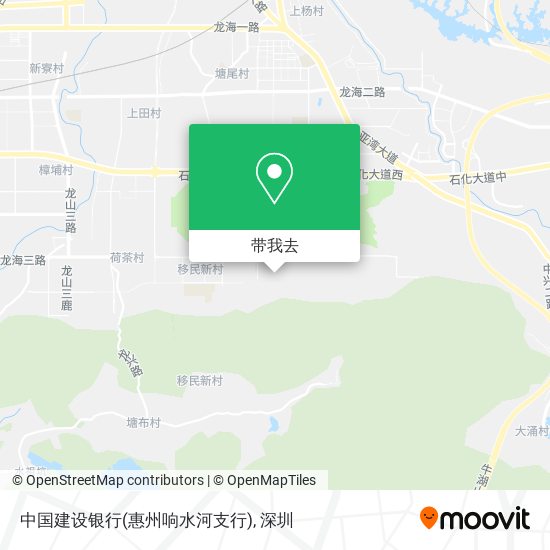 中国建设银行(惠州响水河支行)地图