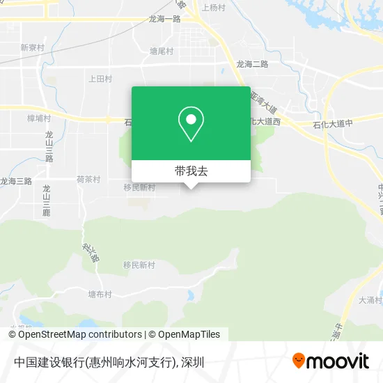 中国建设银行(惠州响水河支行)地图