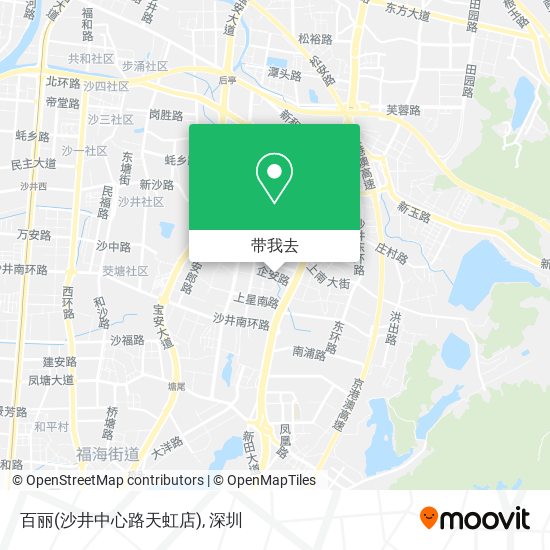 百丽(沙井中心路天虹店)地图