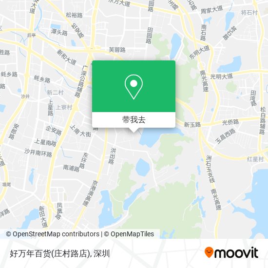 好万年百货(庄村路店)地图