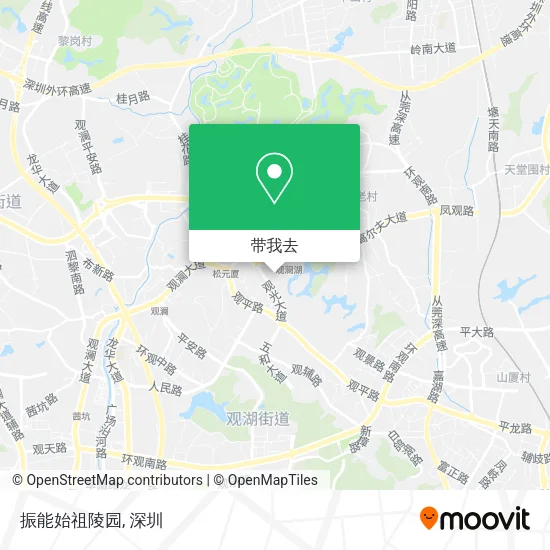 振能始祖陵园地图