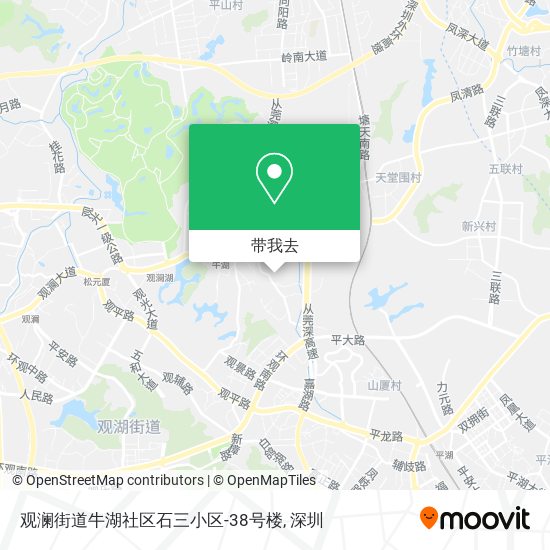 观澜街道牛湖社区石三小区-38号楼地图