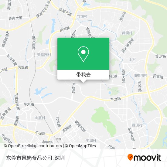 东莞市凤岗食品公司地图