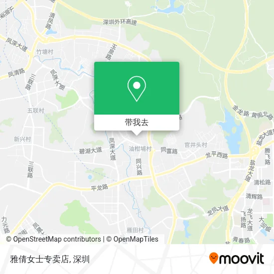雅倩女士专卖店地图