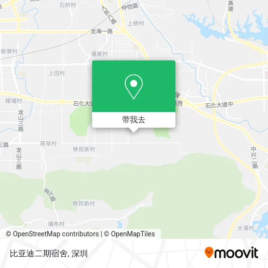 比亚迪二期宿舍地图
