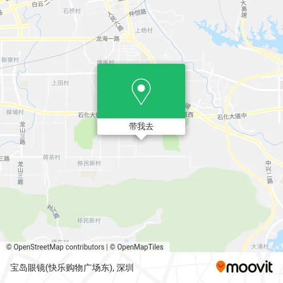 宝岛眼镜(快乐购物广场东)地图