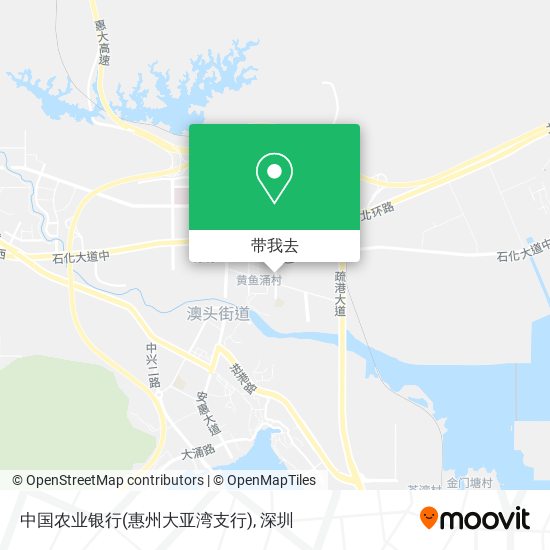 中国农业银行(惠州大亚湾支行)地图