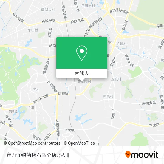 康力连锁药店石马分店地图