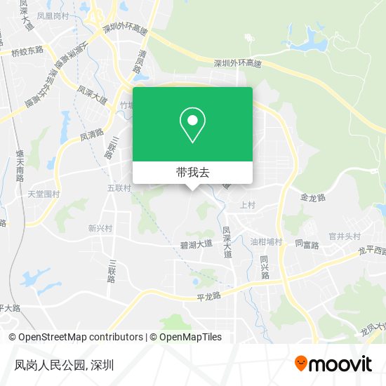 凤岗人民公园地图