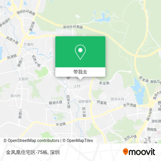 金凤凰住宅区-75栋地图