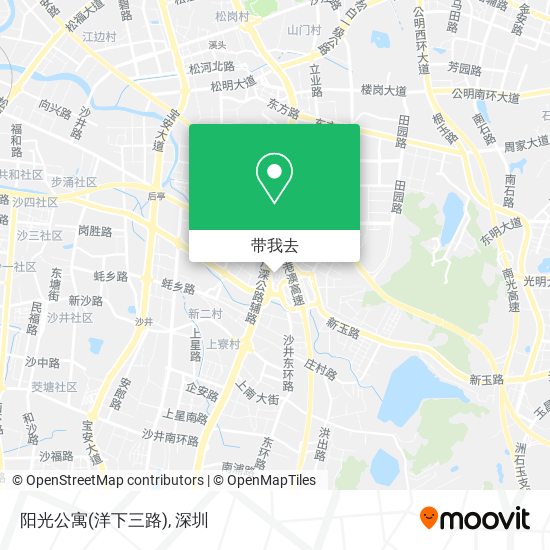 阳光公寓(洋下三路)地图