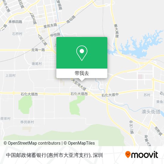中国邮政储蓄银行(惠州市大亚湾支行)地图