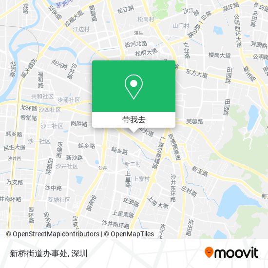 新桥街道办事处地图