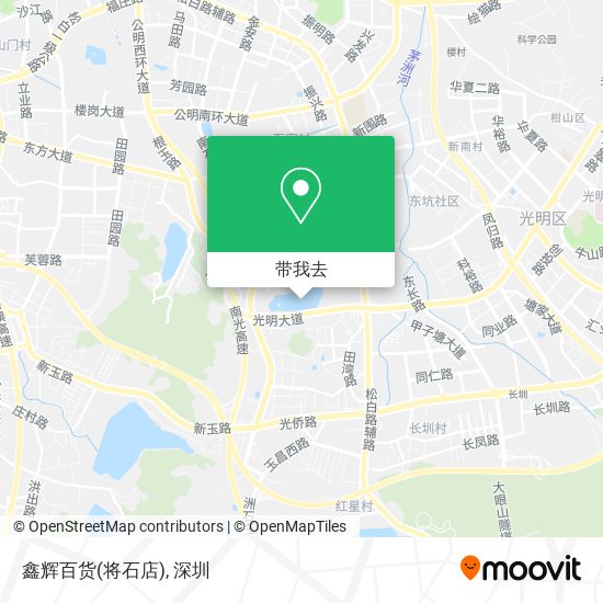 鑫辉百货(将石店)地图