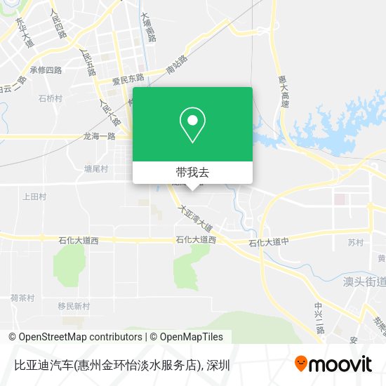 比亚迪汽车(惠州金环怡淡水服务店)地图