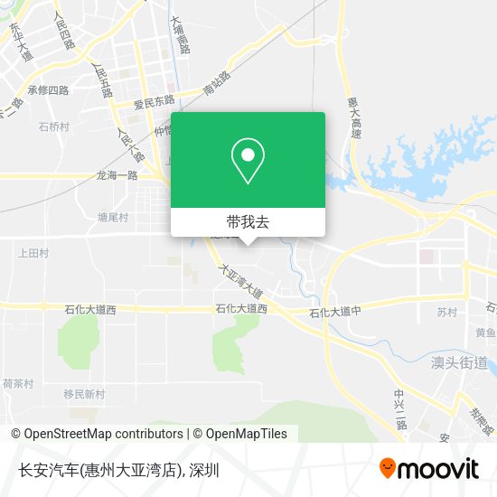 长安汽车(惠州大亚湾店)地图