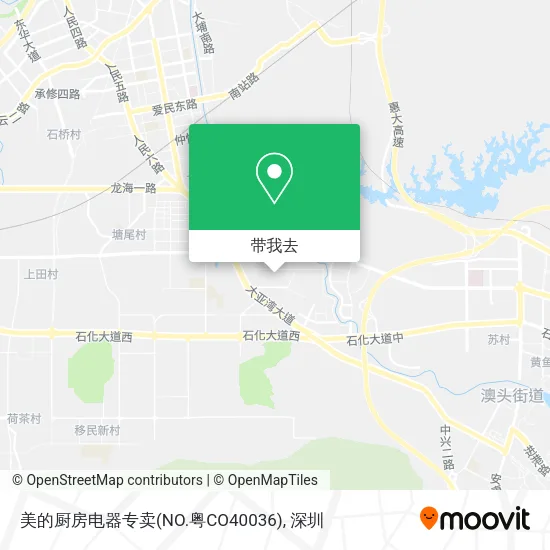 美的厨房电器专卖(NO.粤CO40036)地图