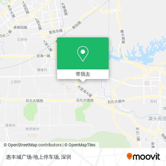 惠丰城广场-地上停车场地图