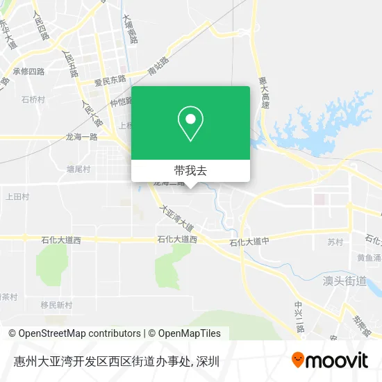 惠州大亚湾开发区西区街道办事处地图