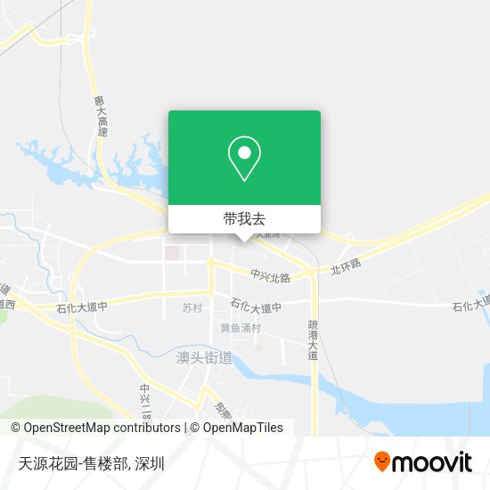 天源花园-售楼部地图