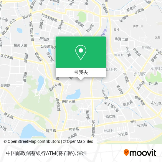 中国邮政储蓄银行ATM(将石路)地图