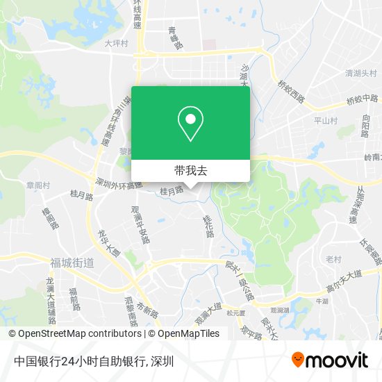 中国银行24小时自助银行地图