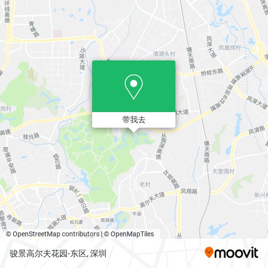 骏景高尔夫花园-东区地图
