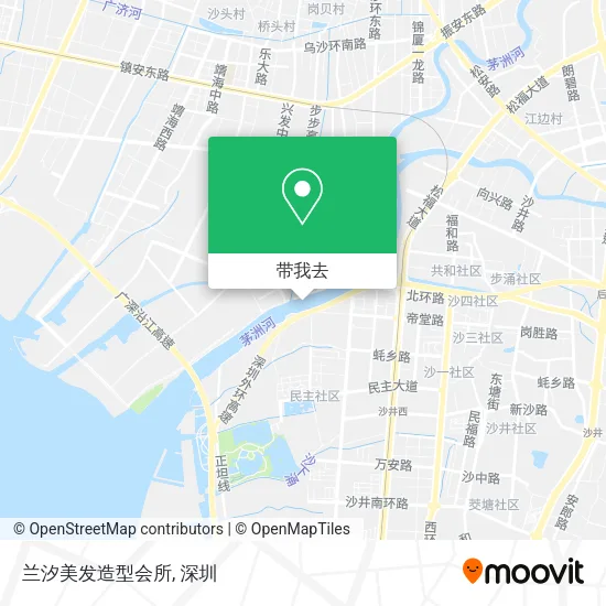 兰汐美发造型会所地图