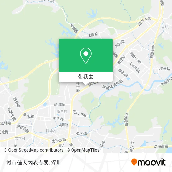 城市佳人内衣专卖地图