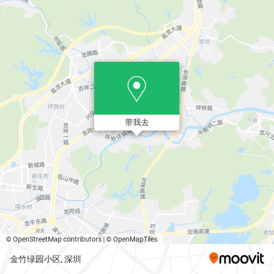 金竹绿园小区地图