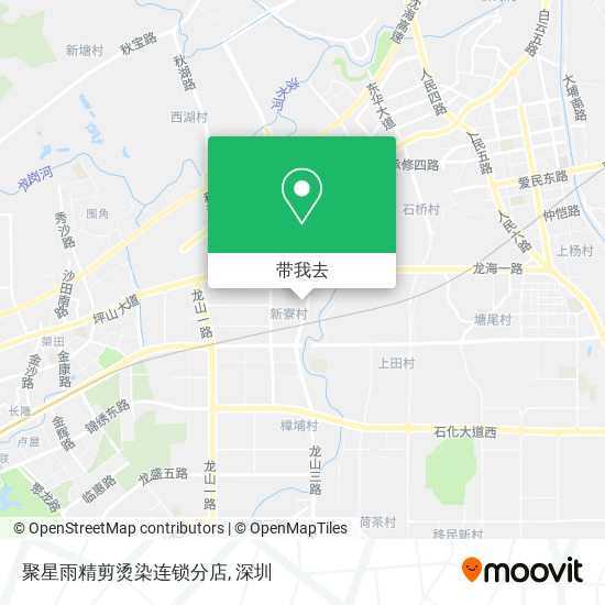 聚星雨精剪烫染连锁分店地图