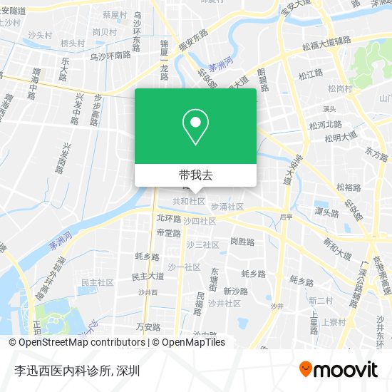 李迅西医内科诊所地图