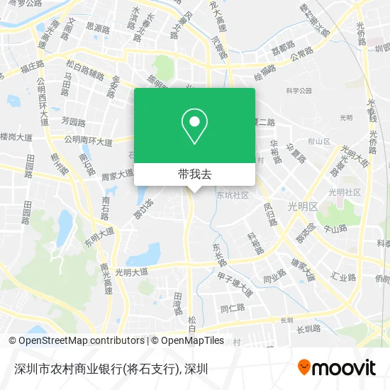 深圳市农村商业银行(将石支行)地图