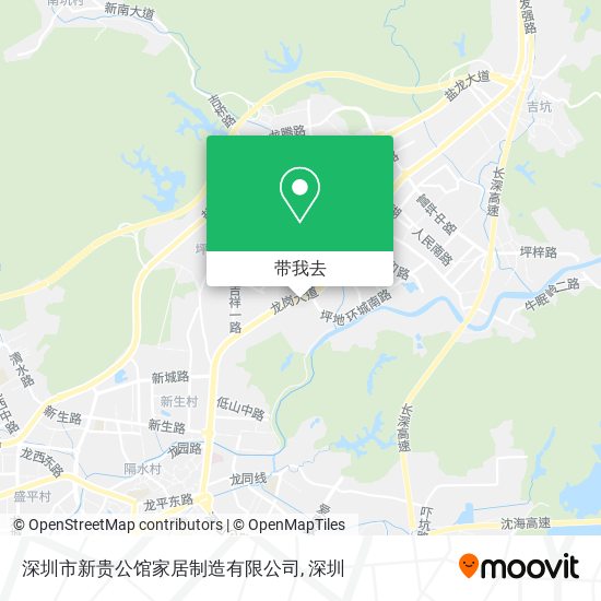 深圳市新贵公馆家居制造有限公司地图