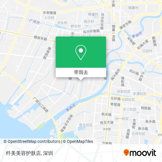 纤美美容护肤店地图