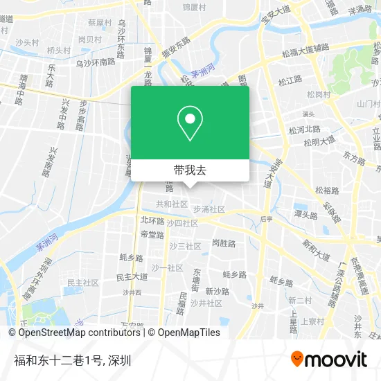 福和东十二巷1号地图