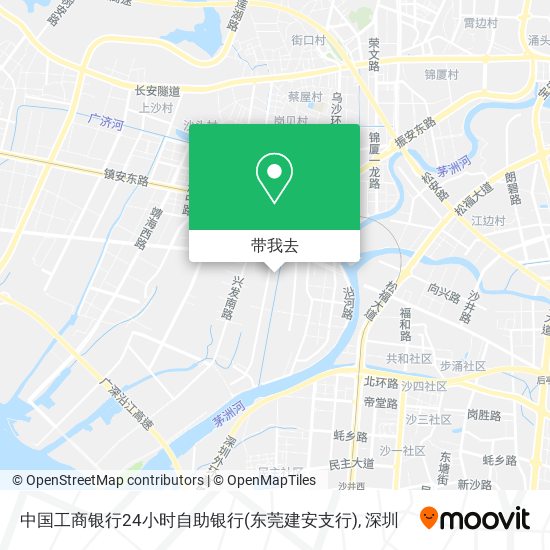 中国工商银行24小时自助银行(东莞建安支行)地图