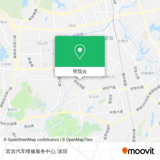 宏岩汽车维修服务中心地图