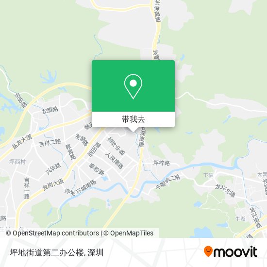 坪地街道第二办公楼地图