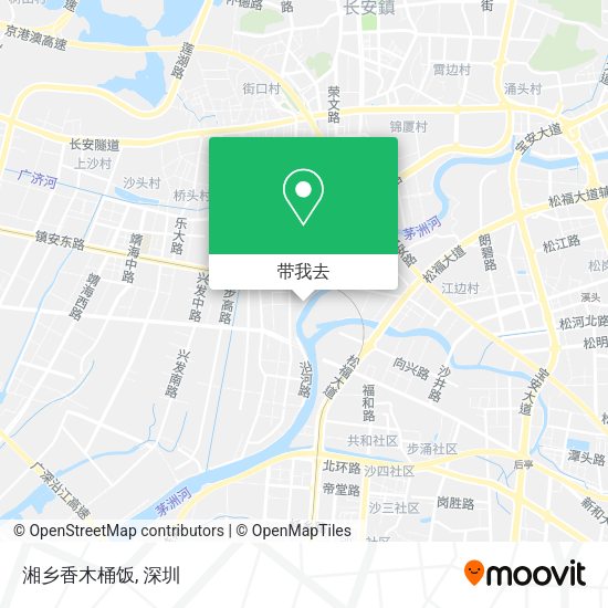 湘乡香木桶饭地图