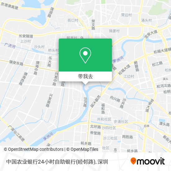 中国农业银行24小时自助银行(睦邻路)地图