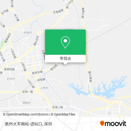 惠州火车南站-进站口地图