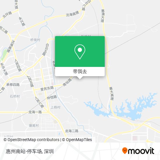 惠州南站-停车场地图