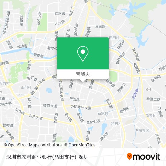 深圳市农村商业银行(马田支行)地图