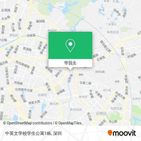中英文学校学生公寓1栋地图